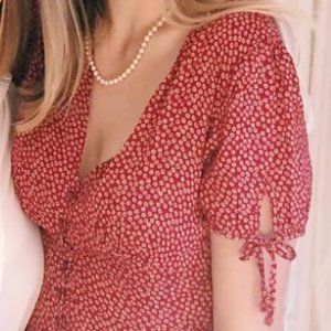 Urban Outiftters Ditsy Button Up Blouse